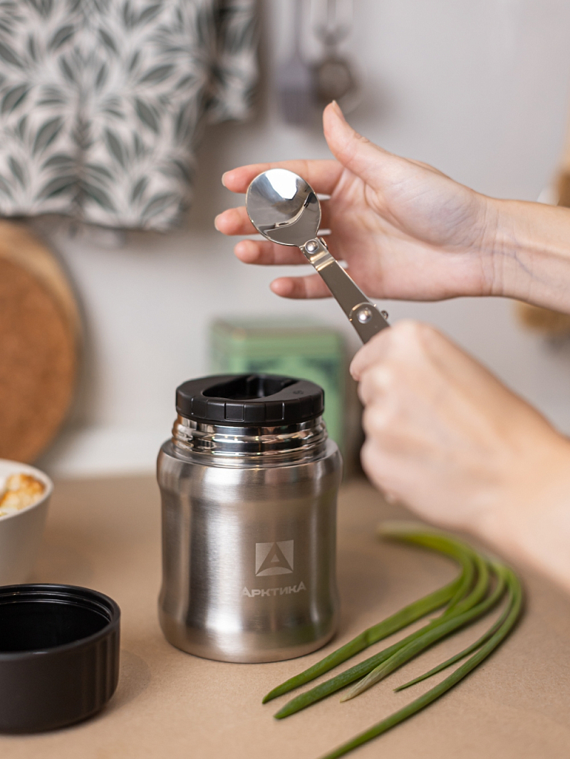 Термос 0.5л серии 311 для еды стальной компактный - 4