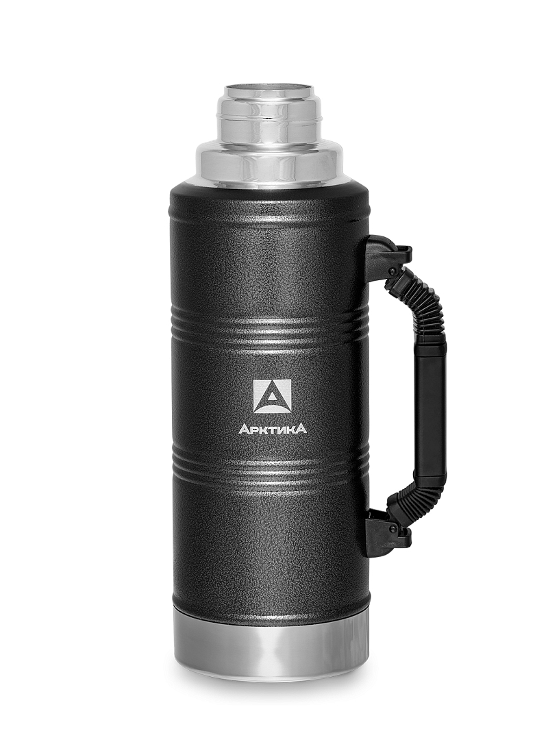 Термос 2.2л серии 106P «УАЗИК» чёрный с ручкой - 5