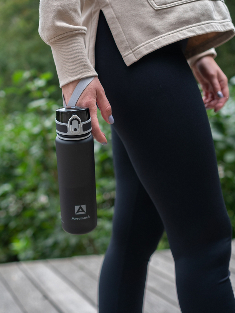 Тритановая бутылка 0.5л серии 720 матовая чёрная с ситечком - 10