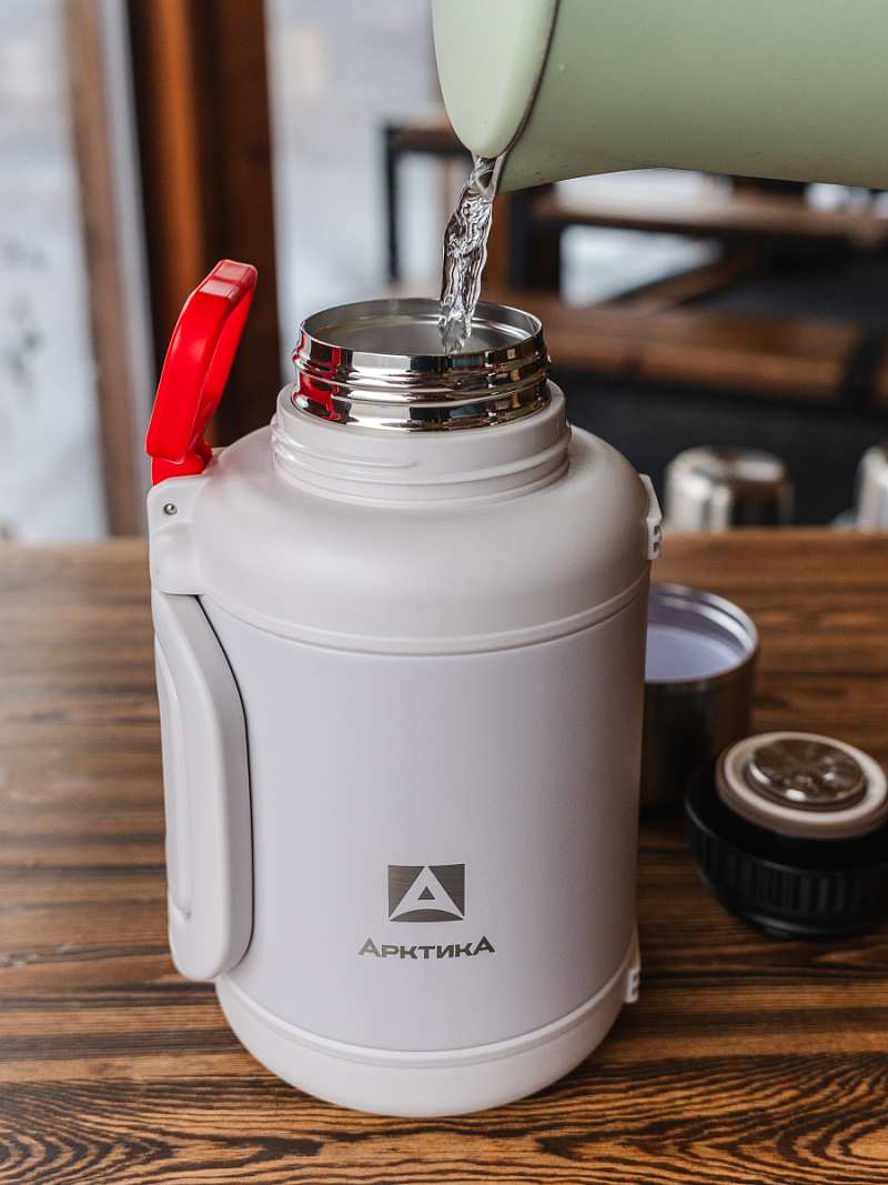 Термос 1.9л серии 204 «Арктика» со складной ручкой и ситом - 7