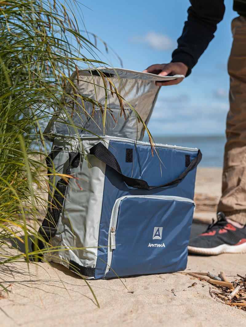 Термосумка-холодильник 30л серии 3001 синяя с люком - 4