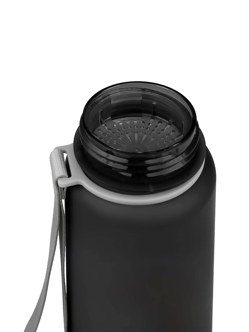 Тритановая бутылка 1л серии 720 матовая чёрная с ситечком - 9