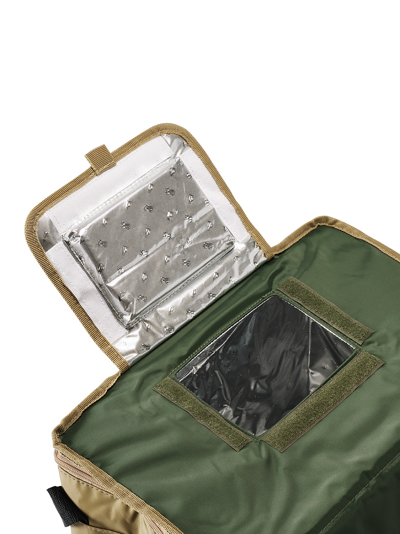 Термосумка-холодильник 30л серии 3001 зелёная с люком - 11