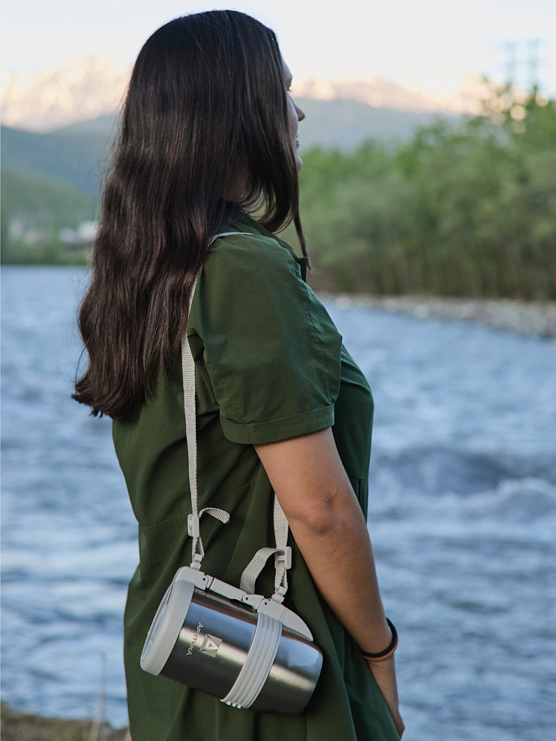 Термос 0.8л серии 205 стальной универсальный с лаковым покрытием - 2