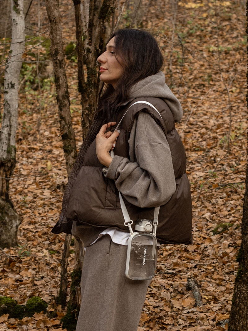 Тритановая бутылка 0.75л серии 724 «Снег» на ремне - 6