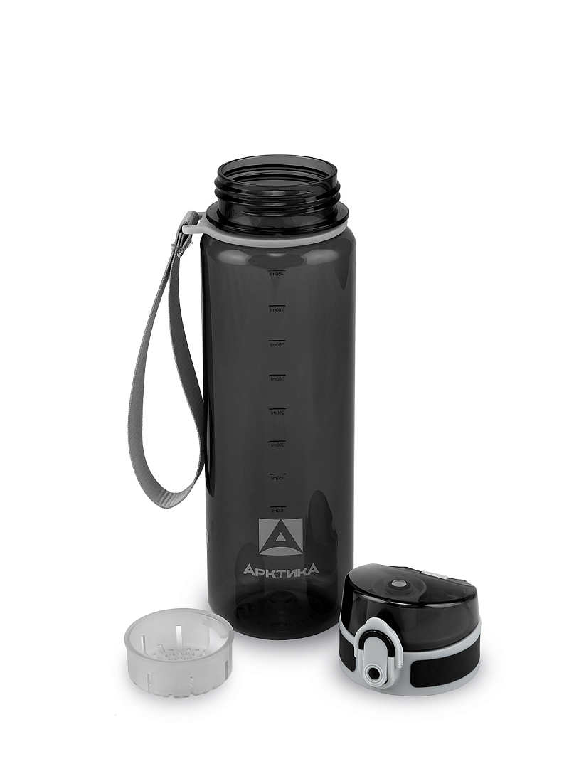 Тритановая бутылка 0.5л серии 720 глянцевая чёрная с ситечком - 11