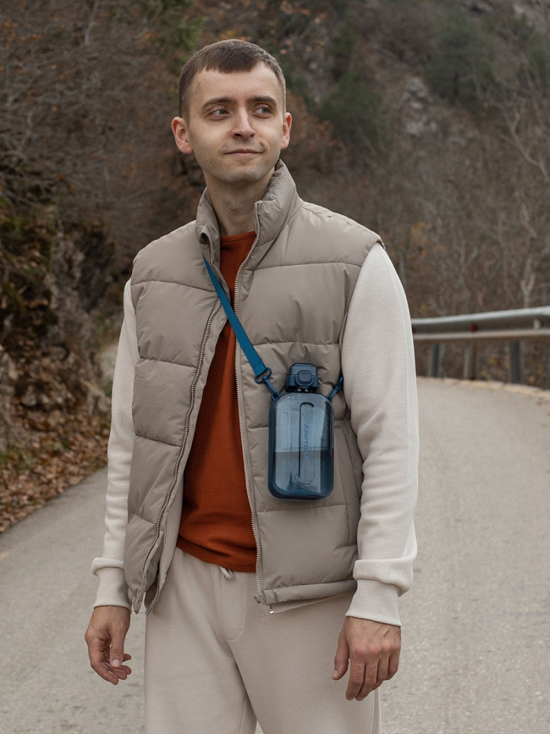 Тритановая бутылка 0.75л серии 724 «Нордик» на ремне (уценка) - 6